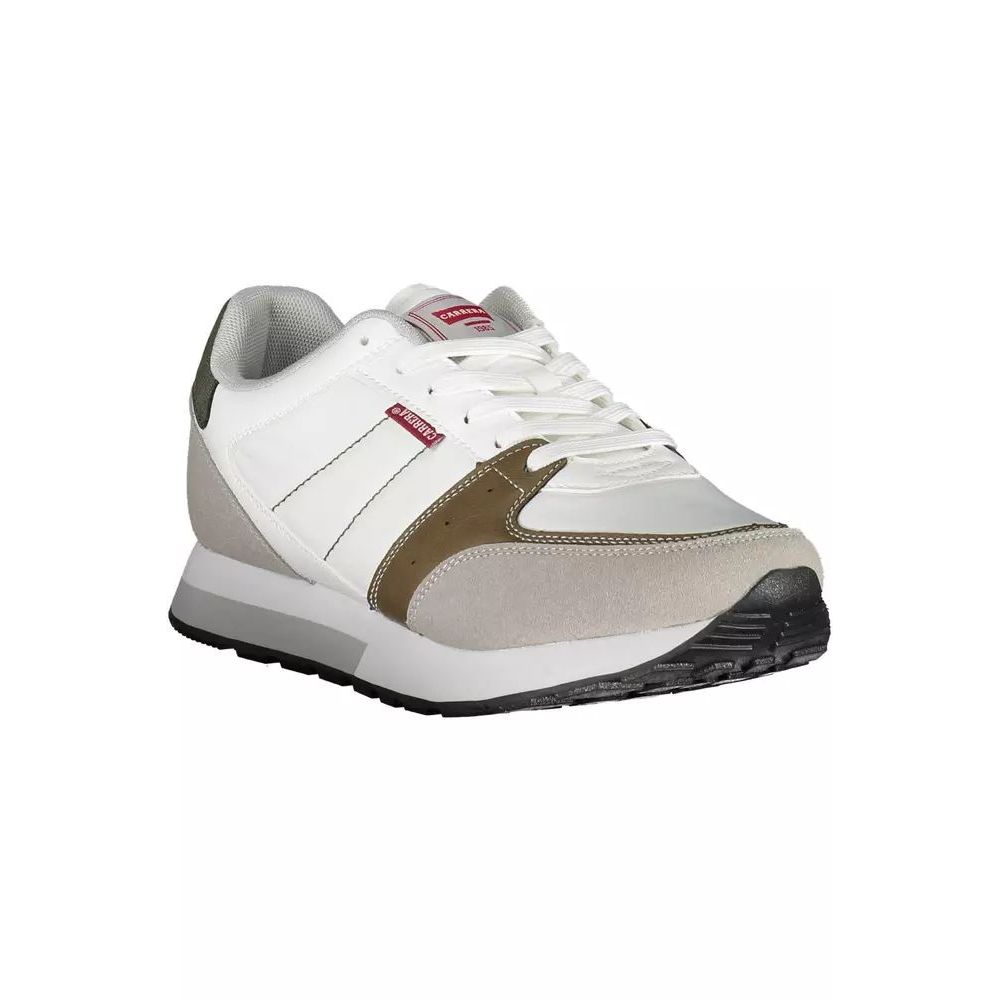 Carrera White Polyester Athletic Sneakers
