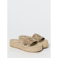 Versace Beige Jute Espadrilles