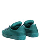 Dolce & Gabbana Teal Portofino Men Low Top Sneakers Shoes
