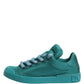 Dolce & Gabbana Teal Portofino Men Low Top Sneakers Shoes