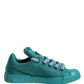 Dolce & Gabbana Teal Portofino Men Low Top Sneakers Shoes