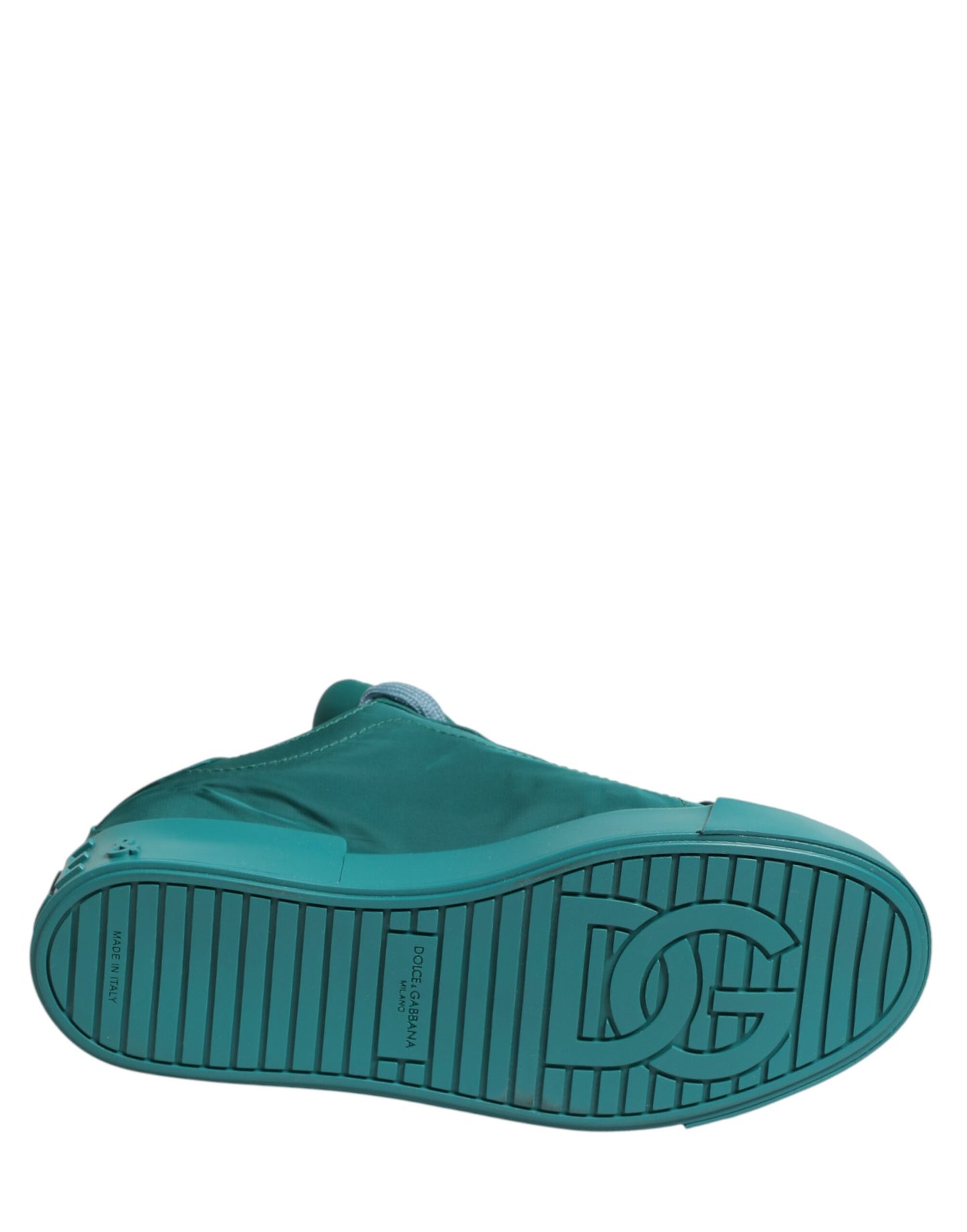 Dolce & Gabbana Teal Portofino Men Low Top Sneakers Shoes