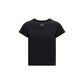 PINKO Black Cotton T-Shirt