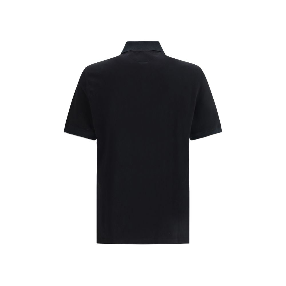 Brunello Cucinelli Black Cotton Dress Shirt