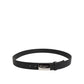 Dolce & Gabbana Black Calfskin Regular Belt