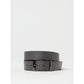 Emporio Armani Black Leather Regular Belt