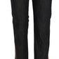 PLEIN SUD Cotton Blue High Waist Straight Cropped Trouser Jeans