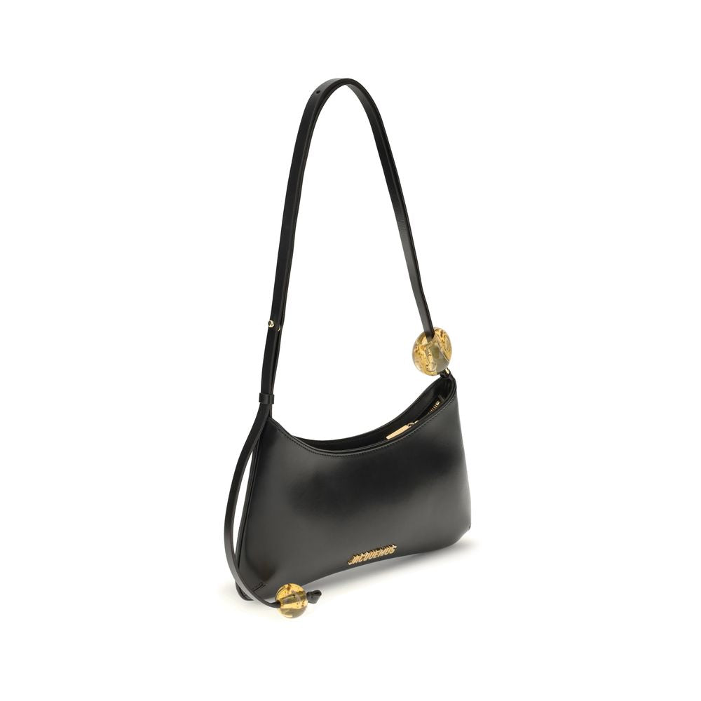 Jacquemus Black Calf Leather Bos Taurus Shoulder Bag
