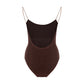 Oséree Brown Metal One-Piece Swimsuit