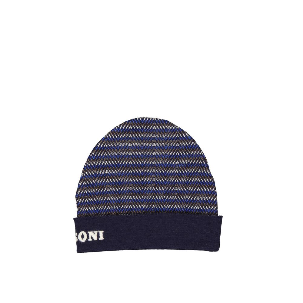 Missoni Blue Wool Beanie