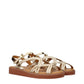 See By Chloé Gold Polyethylene Flat Sandals