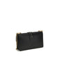 PINKO Black Calf Leather Bos Taurus Shoulder Bag