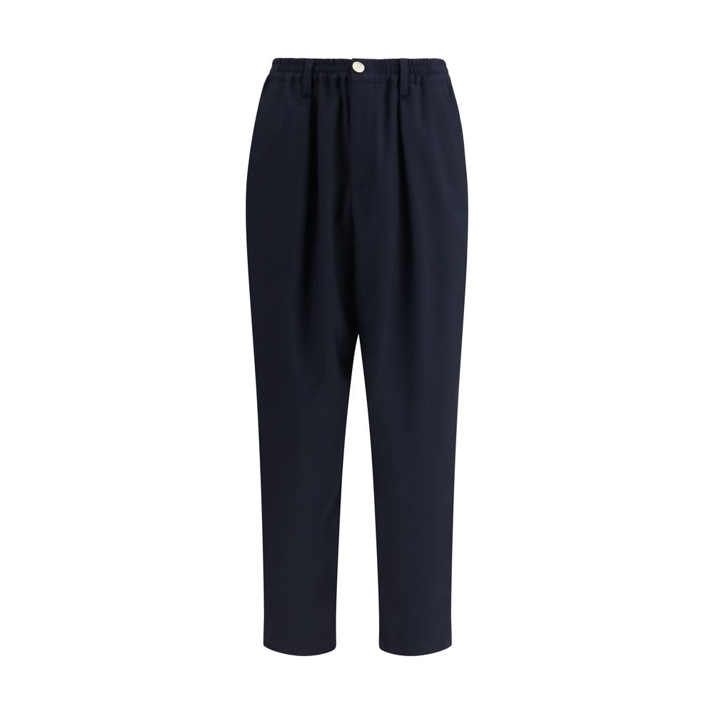 Marni Blue Merino Wool Casual Pants