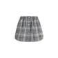 Miu Miu Gray Cotton Mini Skirt