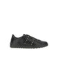 Valentino Garavani Black Leather Low Top Sneakers