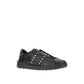 Valentino Garavani Black Leather Low Top Sneakers