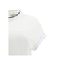 Brunello Cucinelli White Elastane T-Shirt
