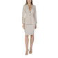 Rinascimento Beige Polyester Skirt Suit