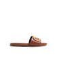 Valentino Garavani Brown Calfskin Flat Sandals