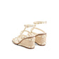 Valentino Garavani Bicolor Calfskin Wedge Sandals