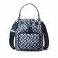 Michael Kors Blue Nylon Backet Bag