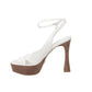 Guess Beige Other Fibres Platform Sandals