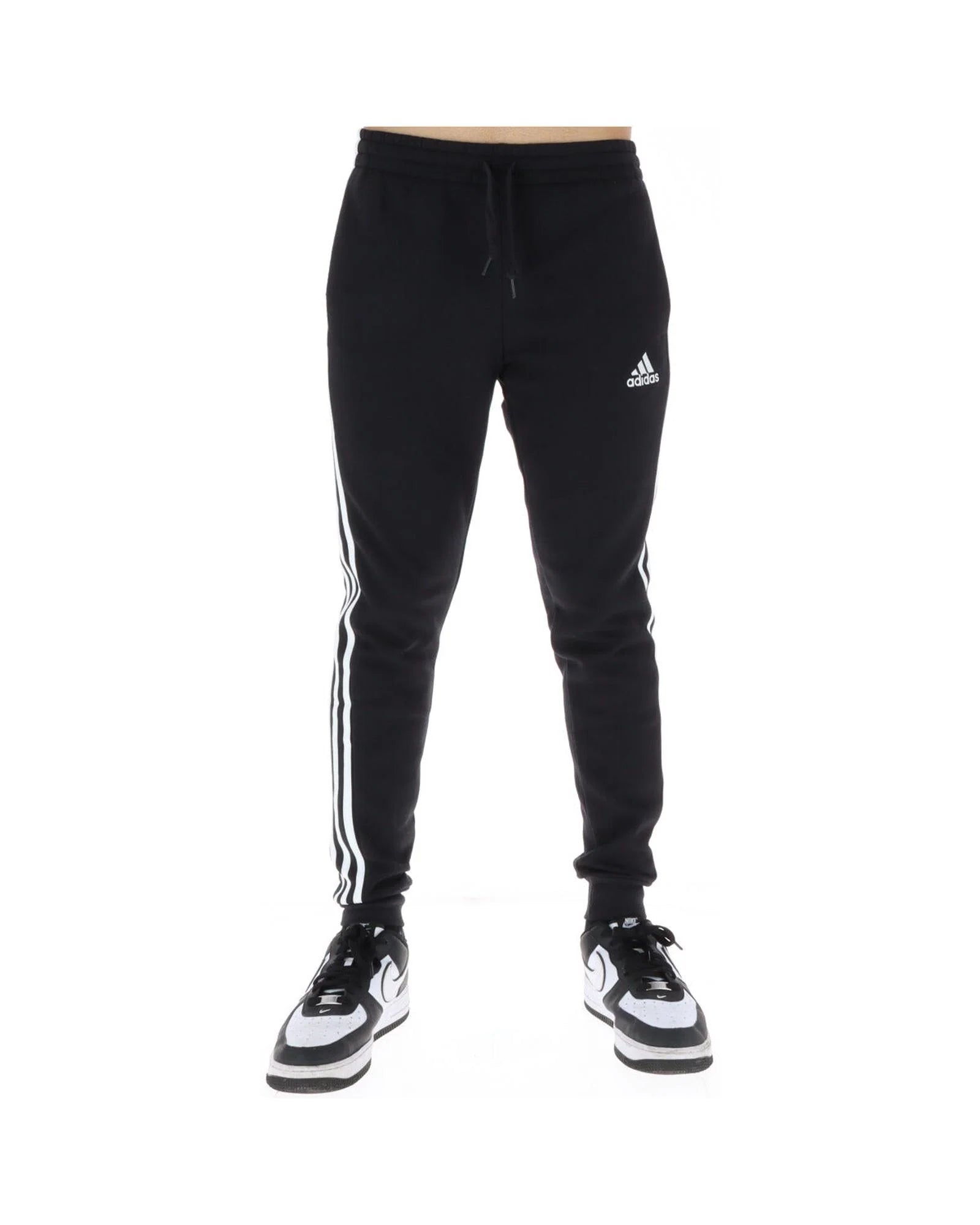 Adidas Black Cotton Joggers (Workout Pants)