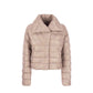 Herno Beige Metallic Fibre Bomber