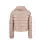 Herno Beige Metallic Fibre Bomber