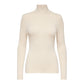 Only Beige Viscose Turtleneck