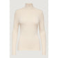 Only Beige Viscose Turtleneck
