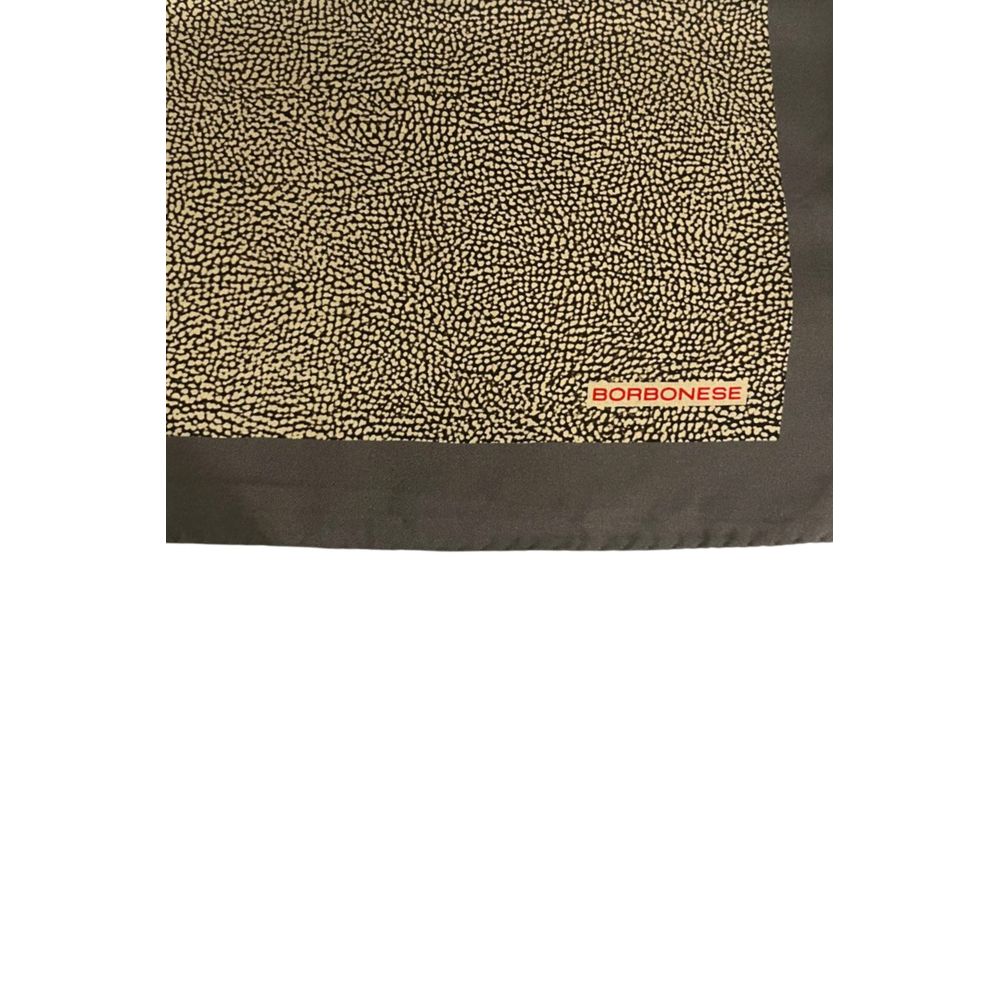 Borbonese Grey Silk Women Scarf