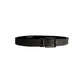 Borbonese Black Polyvinyl Men's Belt with Leather Trimming