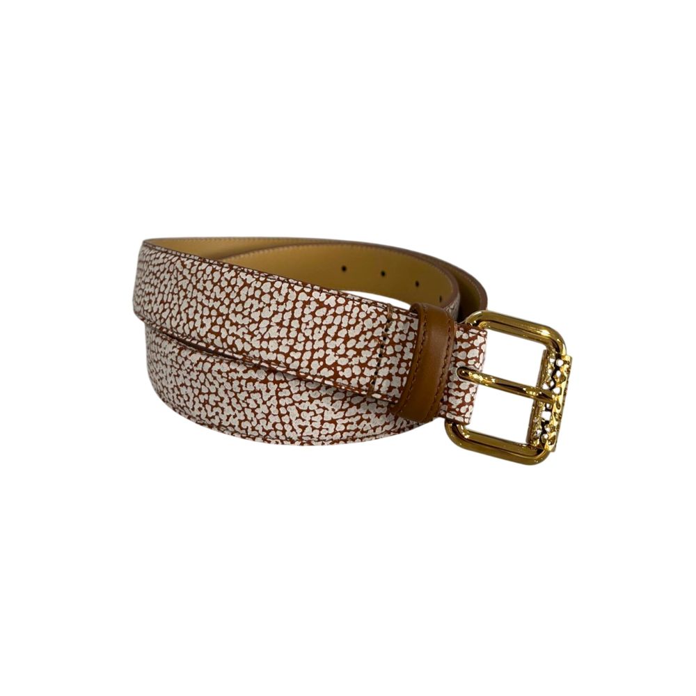 Borbonese Brown Leather Women Belt
