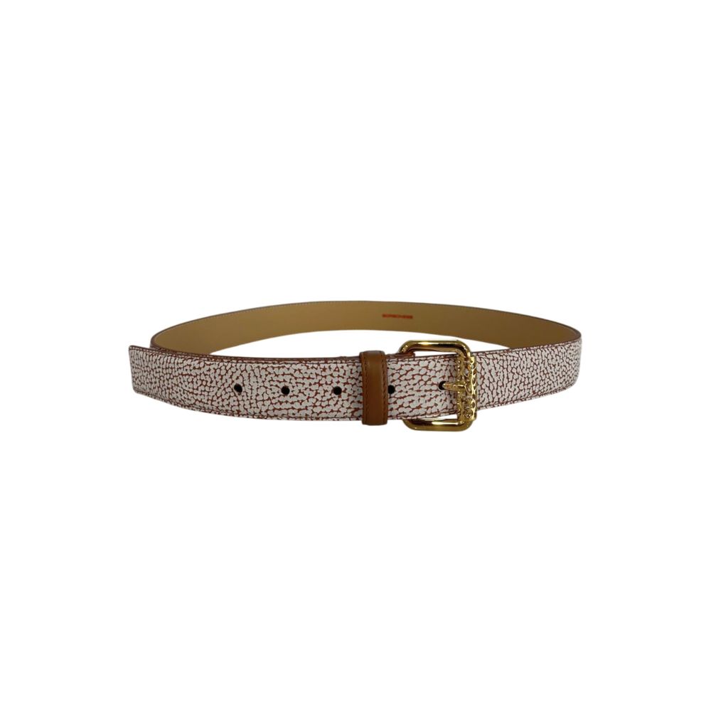 Borbonese Brown Leather Women Belt