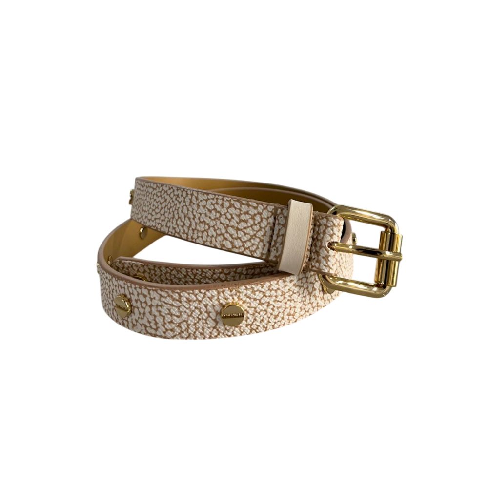 Borbonese Beige Polyvinyl Women's Belt