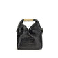 MM6 Black Calf Leather Bos Taurus Handbag