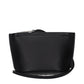 Salvatore Ferragamo Black Leather Clutch Bag