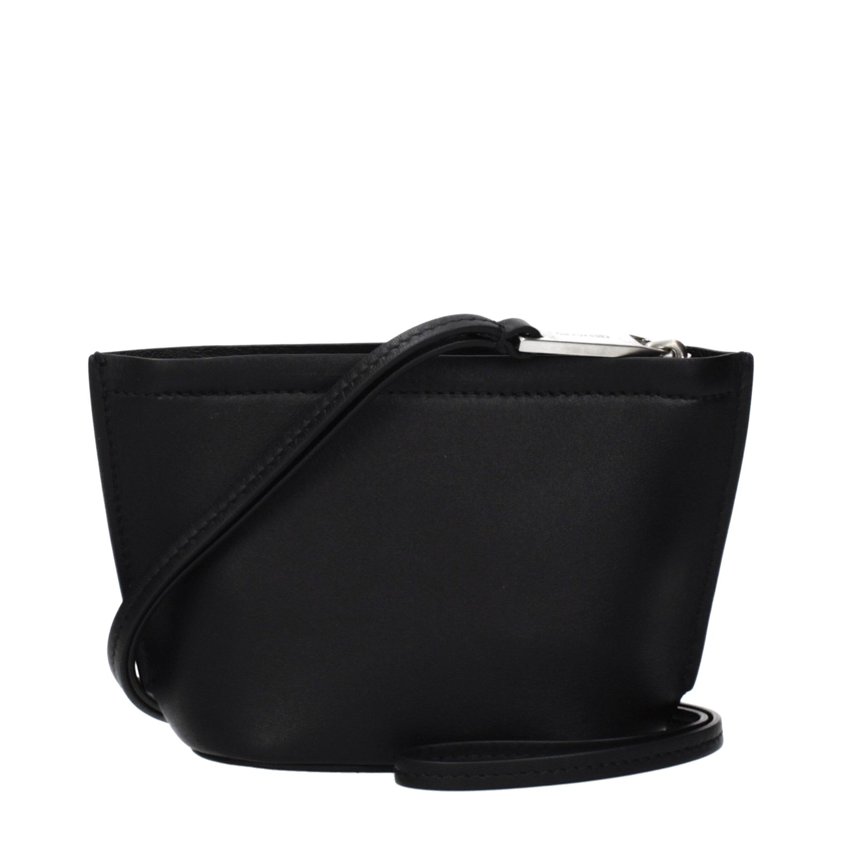 Salvatore Ferragamo Black Leather Clutch Bag