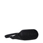 Salvatore Ferragamo Black Leather Clutch Bag