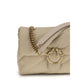 PINKO Beige Calf Leather Bos Taurus Shoulder Bag