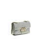 PINKO Gray Calf Leather Bos Taurus Shoulder Bag