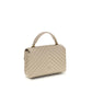 PINKO Beige Calf Leather Bos Taurus Handbag