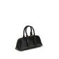 PINKO Black Calf Leather Bos Taurus Handbag