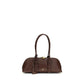 PINKO Brown Calf Leather Bos Taurus Shoulder Bag