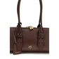PINKO Brown Calf Leather Bos Taurus Shoulder Bag
