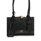 PINKO Black Calf Leather Bos Taurus Shoulder Bag