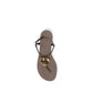 Giuseppe Zanotti Brown Stainless Steel Flat Sandals