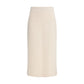 Fabiana Filippi Cream Modal Midi Skirt