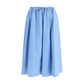 Marni Light Blue Cotton Midi Skirt